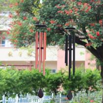 Supply of aluminum tube wind chimes waterproof pine wood classic matching music wind chimes aluminum products suspended sound new style customization