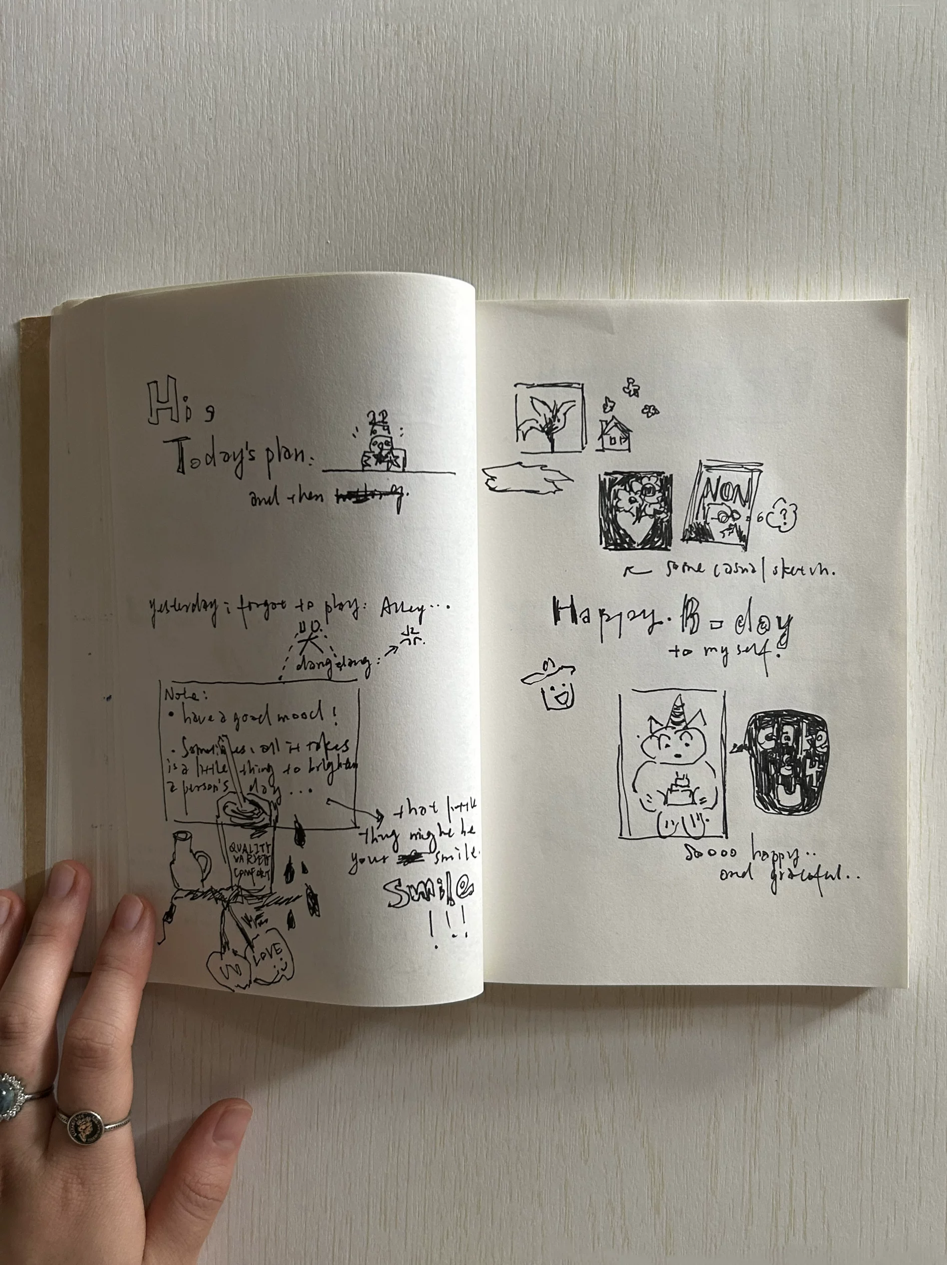 #пустой Маленькая тетрадь A5 blank book｜Обложка из крафт-бумаги｜Экстра толстая 180 листов 360 страниц