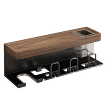 Medieval style bathroom rack without punching toothbrush rack bathroom toilet washbasin hair dryer storage bracket