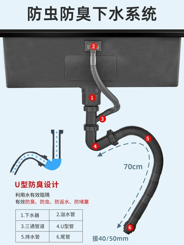 304 раковина из нержавеющей стали Большой кухонный кухонный бассейн набор бассейна нижний горшок с прудом нано один тонкий черный