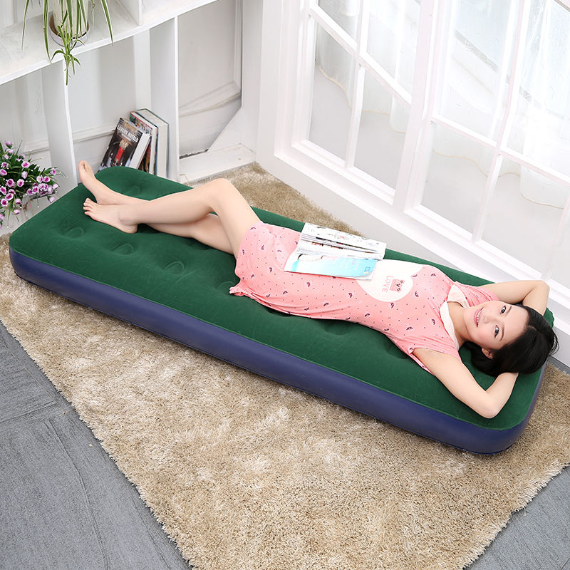 Inflatable mattress single dormitory 1.2 meters ◆ send inflatable pump plus single lazy inflatable bed thickened
