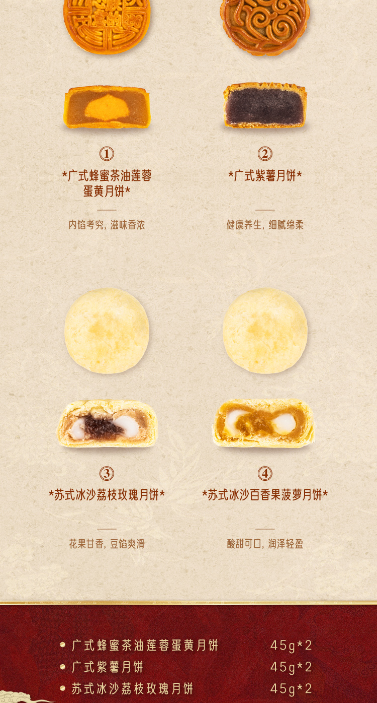 朕的心意 故宫月饼 禧盒福昕礼盒360g 图4