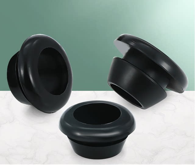 Quick-install open hole wire protection wire sleeve seal ring hole plug single-sided double-sided rubber guard coil out wire pass coil