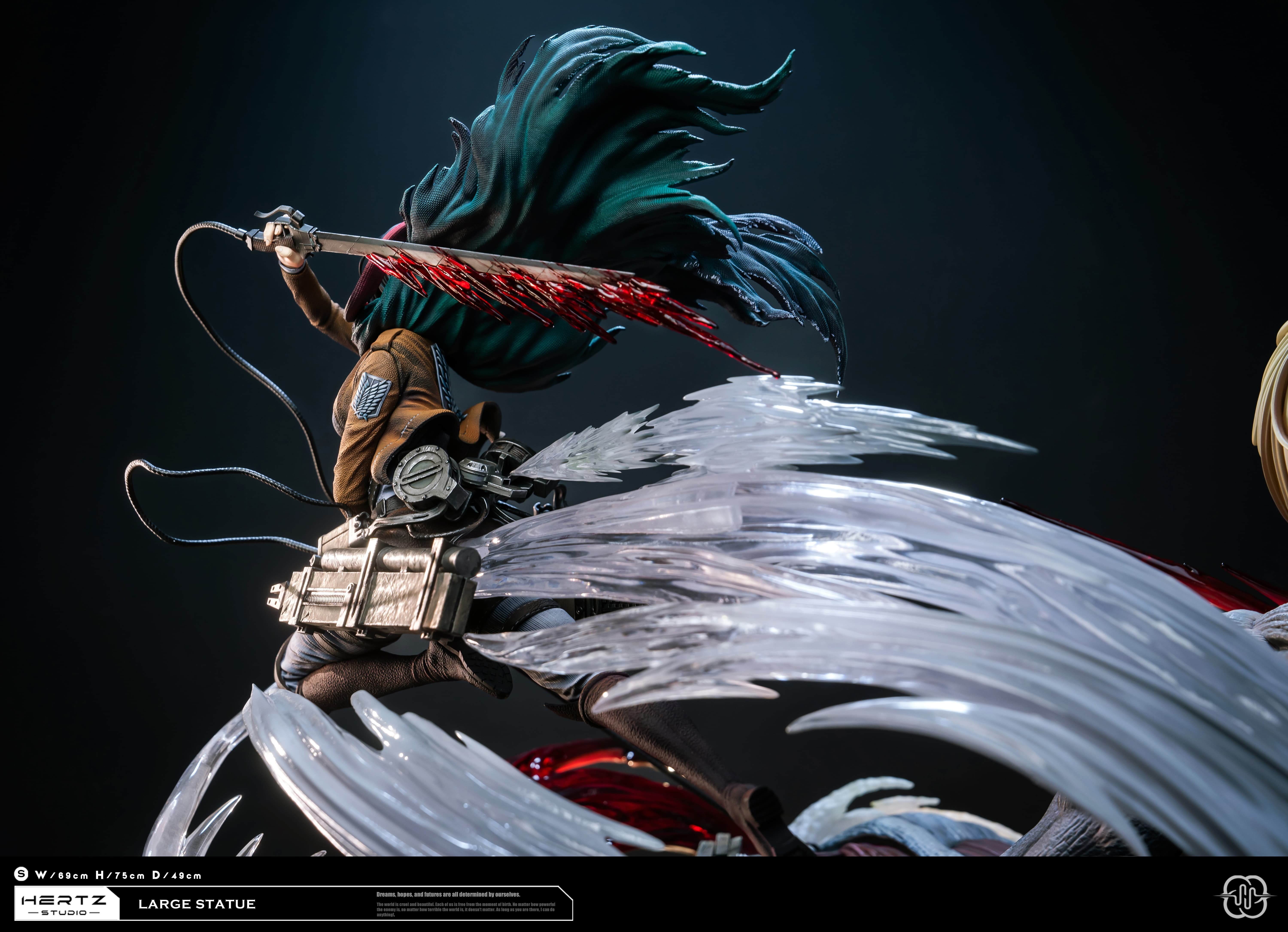 Hertz Studio Annie Leonhart VS Mikasa·Ackerman 75CM Resin Statue