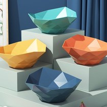 Fruit Dish Light Lavish Plastic Plate Modern Living Room Home Tea Table Dry Fruit Pan Candy Snack Pan Melon Seed Fruit Tray