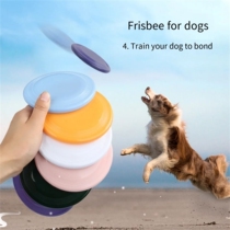 Pet Dog Flying Disk Toy Funny plastics Resistant Chew Game P