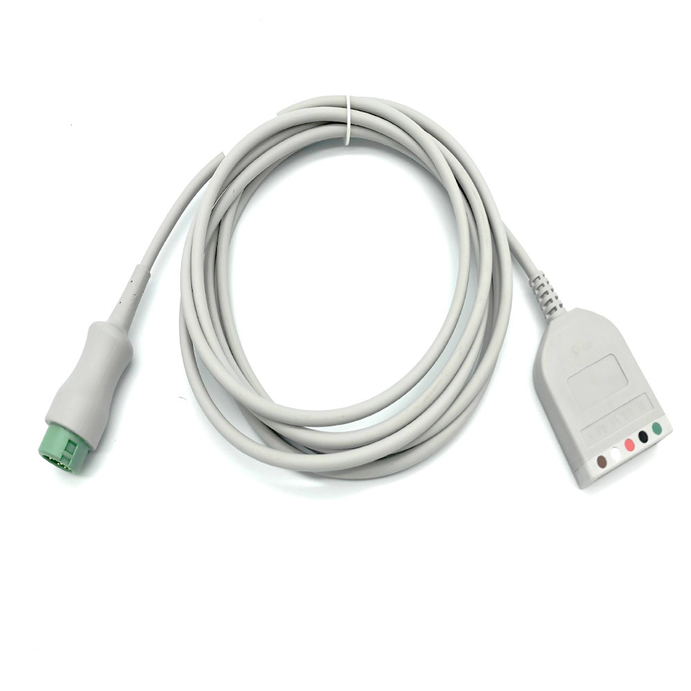 适用迈瑞T5 T8 IPM8 iMEC10 N12 15监护仪心电导联线12针主电缆