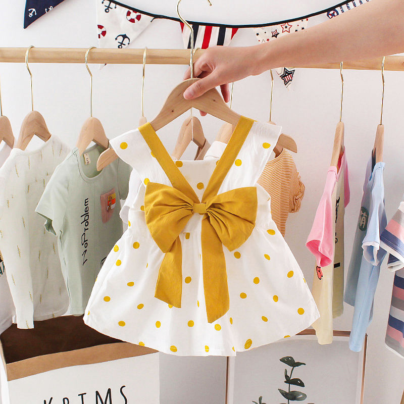 Mission Impossible & YellowBaby girl summer wear Children's wear 2020 new pattern baby summer skirt girl Princess Dress Foreign style girl Dress