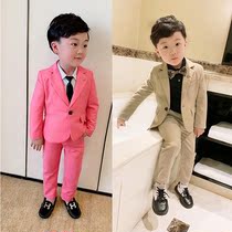 Boys suits spring and autumn Korean version handsome childrens casual small suits Western style childrens baby flower girl dress tide