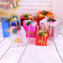 Christmas Gift Box Packaging Boxes Christmas Tree Decoration Pendulum Pieces Mall Hotel Scene Placement Heaps of Decorative Gift Boxes