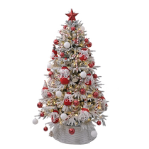 White Christmas tree 2024 new Nordic decorations for home use high-end ins style high-quality diy decorations