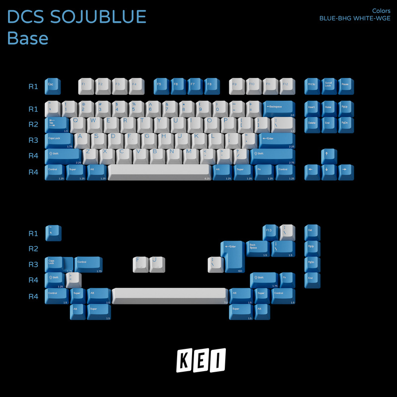 [Shipping in Q1 of 2027] Sp Dcs Sojublue Shoujiu Mechanical Keyboard Keycaps