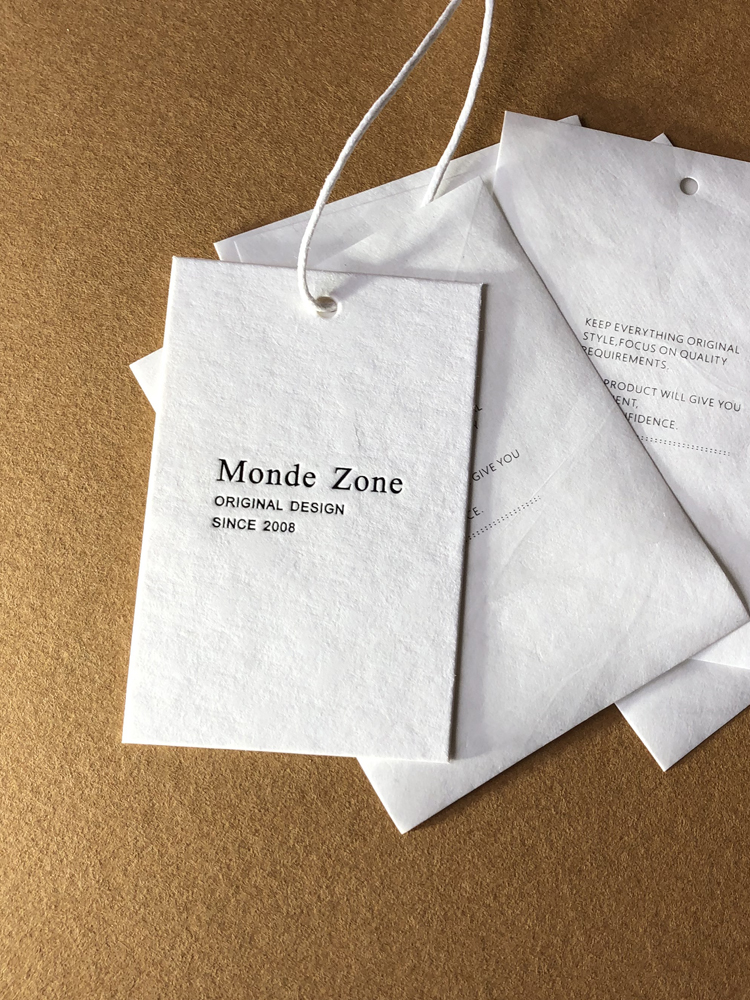 Tag custom women's clothing store card custom clothing label tag custom logo printing