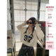 HuoHuo Academy style V-neck jacquard sweater for women