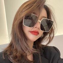 Sun glasses women 2021 New Korean version of the tide white frame polarized sunglasses fashion sunglasses big face thin summer
