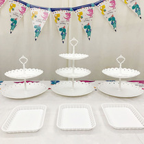 Babys birthday cake tray setting stage Full Moon dessert table decoration props decoration ornaments display rack