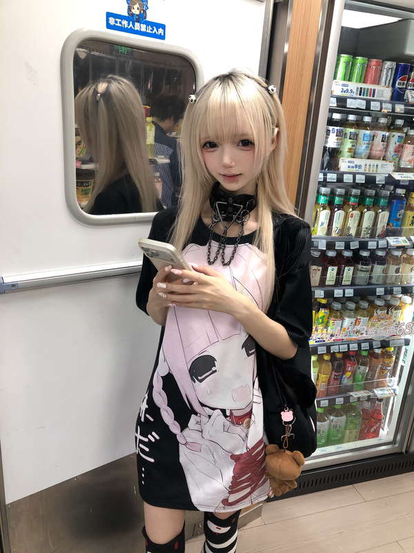 [Cute and Beautiful Girl] Original Officially Licensed Japanese-Style Summer Short-Sleeve T-Shirt