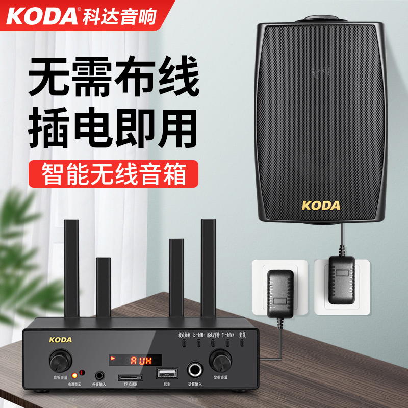 Kodak wireless Bluetooth wall-mounted audio shop dedicated outdoor indoor shopping mall restaurant supermarket classroom public broadcasting milk tea shop background music wall-mounted conference room speaker set