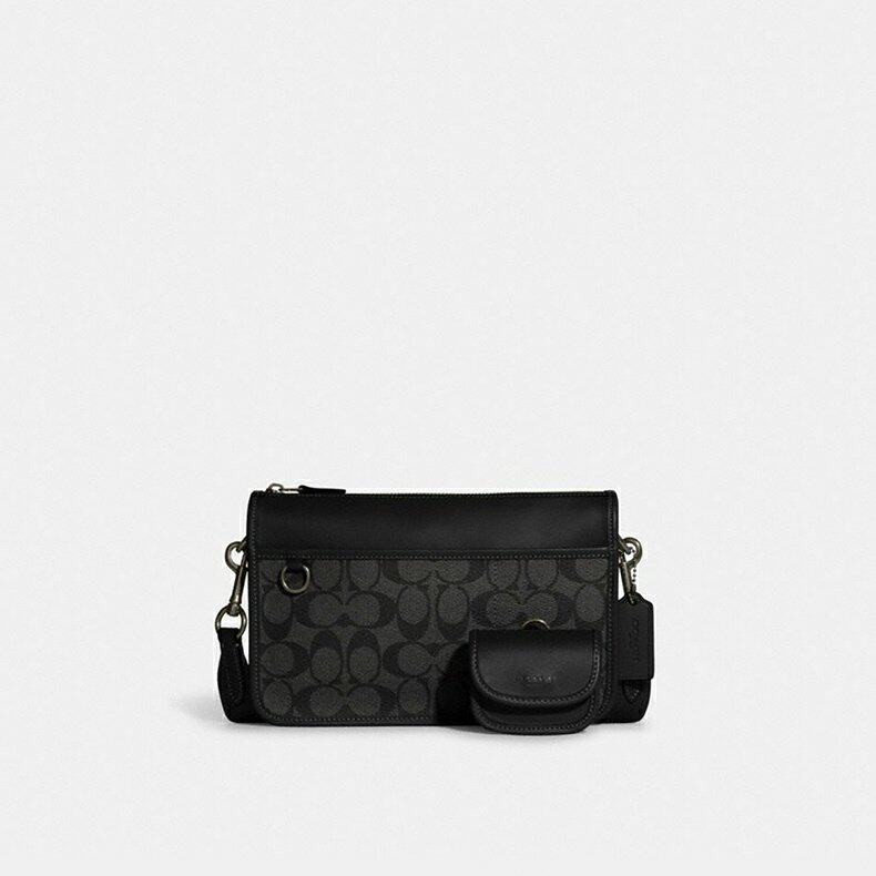 COACH 蔻驰 男式老花拼色子母包单肩斜挎包 C8141 ￥1251.16 天猫￥2535