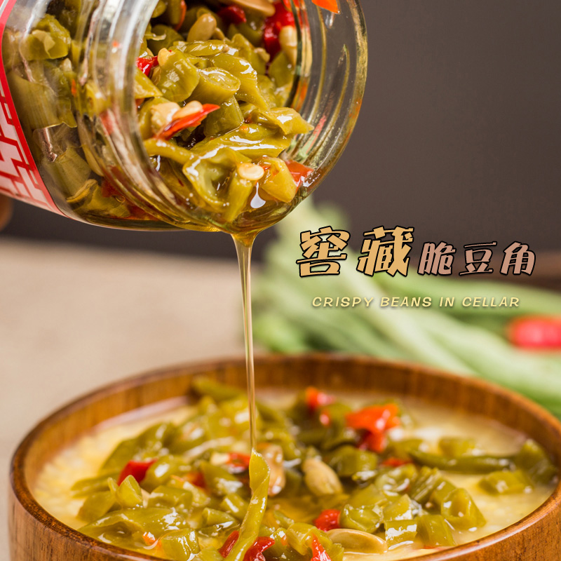 龙共 萝卜干下饭菜酸豆角2瓶 图2