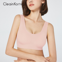 CleainKorte underwear womens thin seamless no steel ring soft support sports bra no size gathering bra