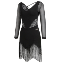 Little Jasmine Latin Dance Wear 2024 New Female Adult Summer Practice Wear National Standard Competition Advanced Tassel Dress