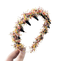 Light-faced Western-style fashionable headbands atmospheric hairpins high-looking headwear versatile headbands hair twisters hair accessories
