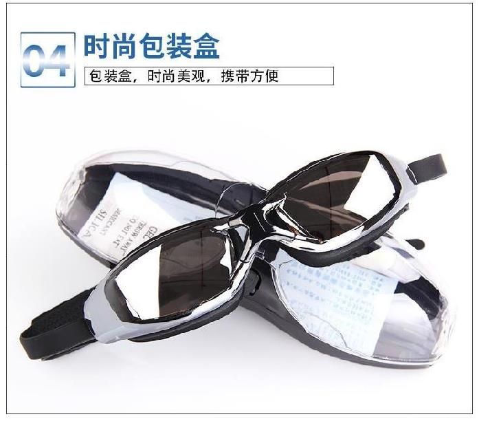 Kính bơi chuyên nghiệp kính bơi cận thị nữ 300 Kính lặn nam dài 750 ° bảo vệ mũi có gọng và độ to. - Goggles