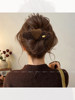 Plush Heart-Shaped Duckbill Hair Clip for Women 2025 New Style High-End Hairpin One-Word Clip for Back of Head Hair Accessory