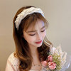 Korean Organza Headband for Women, 2025 New Summer High Cranial Headband, High-End Hairpin Headwear