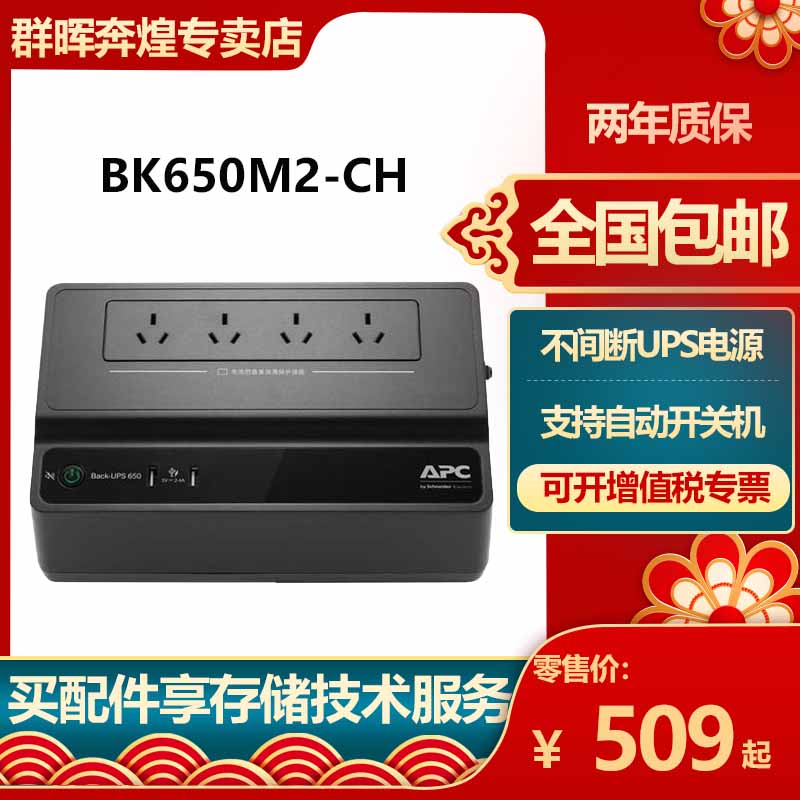 APC uninterrupted UPS power supply Synology NAS computer backup blackout backup battery BK650M2-CH