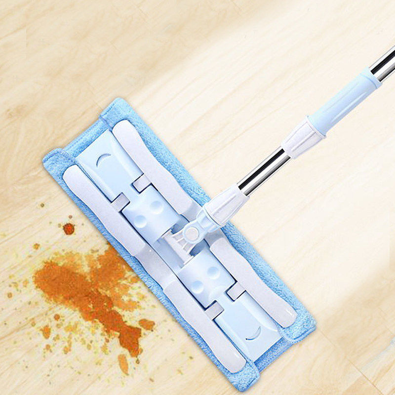 Flat mop mop household clean dry and wet dual-use cloth free of hand washing lazy mop wood floor special equipment