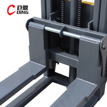 Cangding electric forklift 1 ton small 2 tons full automatic stacking hydraulic handling forklift 1 5 tons station drive can be customized