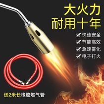 Liquefied gas fire gun snatcher burning pig hair spray gun Gas Natural gas blowtorch home Waterproof high temperature head gun burning meat