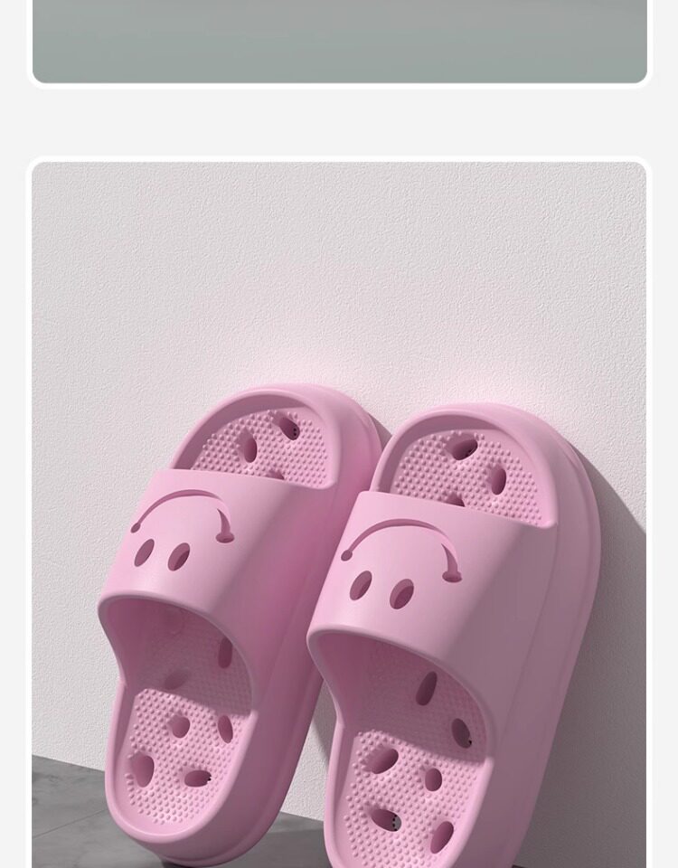 Bathroom Bath Leaking Cut Out Child Kid Slippers — 12