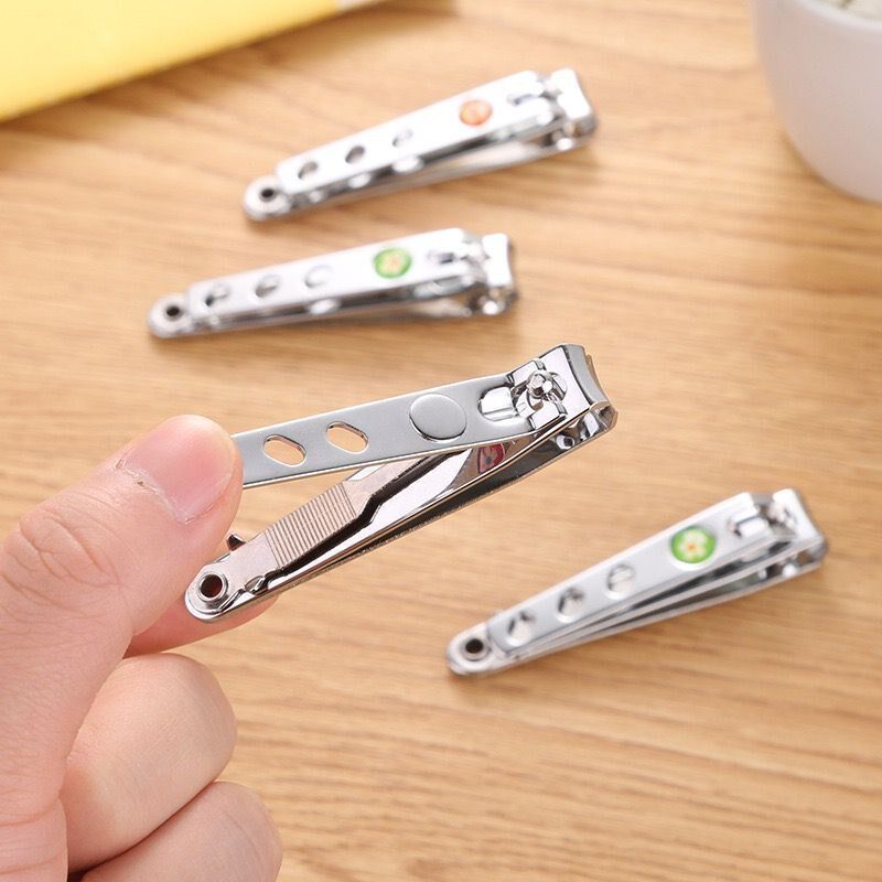 Cute cartoon nail clippers knife cut single fit adult home large flat mouth stainless steel anti-splash special tool
