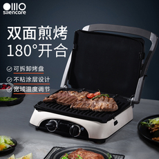 Стейк машина 无言家用多功能牛排机烤肉机电烤盘煎烤机上下盘独立控温sc-k308