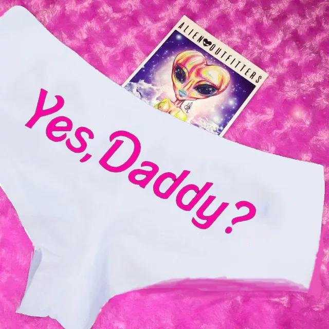 Трусы Yes Daddy с буквой, принтованные женские трусы