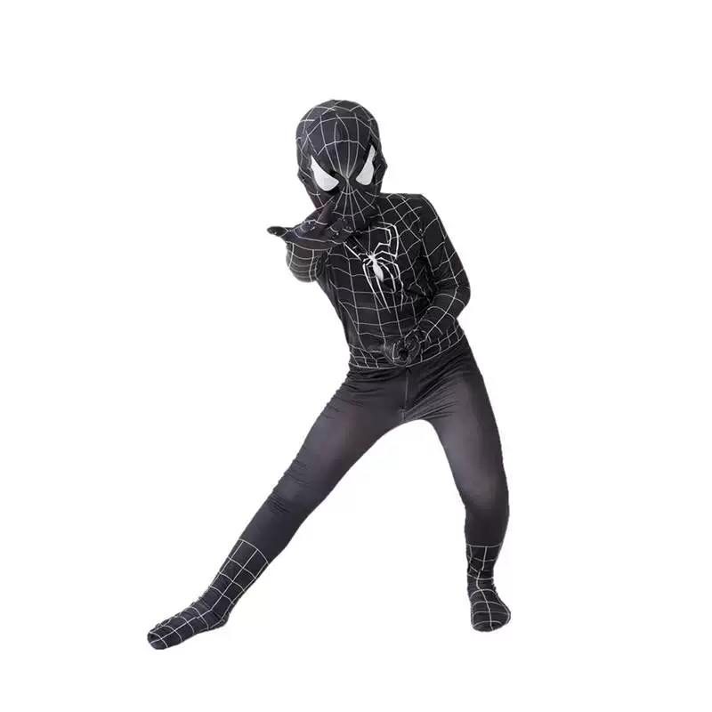 [Spiderman Tights Jumpsuit Childrens Halloween costume]