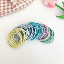 High-end atmospheric head rope boxed high elastic color rubber band women tie hair rope durable not hurt hair tie hair simple