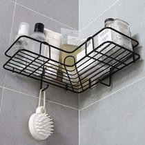 Aluminum alloy shelf bathroom triangle non-perforated toilet wall hanger toilet wall shower gel storage