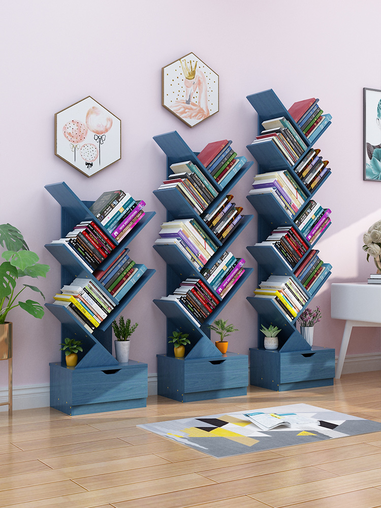 Bookshelf creative personality alien art kindergarten reading area layout family study reading corner shelf
