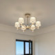 Authentic and Radiant Modern Minimalist High-End Crystal Living Room Chandelier, Light Luxury Bedroom and Dining Room Pendant Light