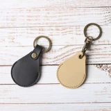 Маленький круглый универсальный картхолдер, из натуральной кожи