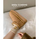 신발 Deng Zhou Dongyu 여성을 위한 같은 스타일의 모피 통합 두꺼운 밑창 스노우 부츠 2024 겨울 새로운 따뜻한 면화