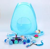 20 pieces of cat toy suit kitty tunnel teasing cat baseball wool line ball bell polo badminton