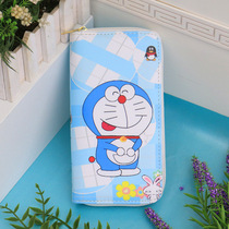 Delicately Printed Texture Children Zipped Zero Wallet Cartoon Cute And Delicate Machine Cat Boy Mens Holding Wallet