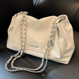 Вместительная и большая сумка через плечо, летняя универсальная сумка на одно плечо, цепь