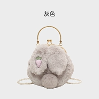 Серый утолщенный плюш