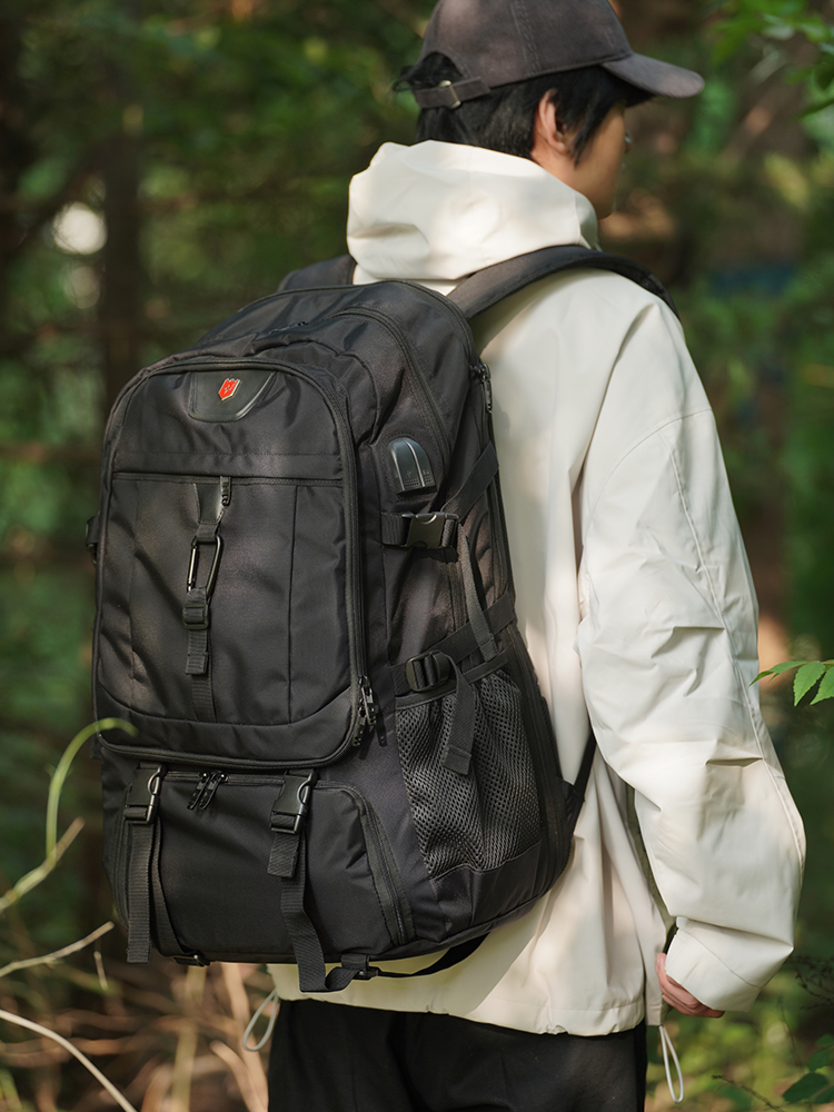 登山包男户外旅行双肩包超大容量防水书包男士背包旅游出差行李包